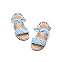 Flaryzone Toddler Girls Sandals Open Toe Flats Flower Girl Dress Shoes