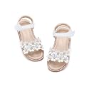 Flaryzone Toddler Girls Sandals Open Toe Flats Flower Girl Dress Shoes