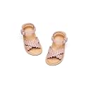 Flaryzone Toddler Girls Sandals Open Toe Flats Flower Girl Dress Shoes