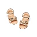Flaryzone Toddler Girls Sandals Open Toe Flats Flower Girl Dress Shoes