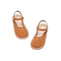 Flaryzone Toddler Girls Sandals Open Toe Flat Flower Girl Dress Shoes