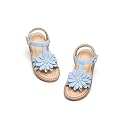 Flaryzone Toddler Girls Sandals Open Toe Flats Flower Girl Dress Shoes