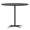 Flash Furniture 36 in Wood Round Cocktail Table, Black