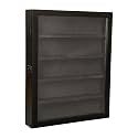 Flash Furniture Maverick Medals Display Case, 4 Removable Shelves, Velvet Covered Foam Back Board, Acrylic Window, Anti-Theft Lock with Keys, 14.5x17.5, Black