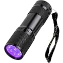 Black Light Flashlight Mini 9 LED 395nm UV Flashlight for Pet Urine