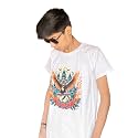 White Printed T-Shirt for Men Pure Cotton