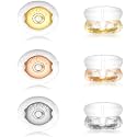 Flat Back Earring Converter Kit,Earring Backs Rubber,Silver Earring Backs