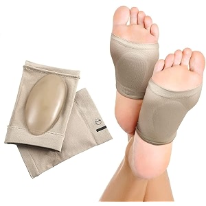flat foot arch support for men amp women  medial arch support for flat feet correction sleeve with cushion  plantar fasciitis leg foot pain relief product  free size - 1 pair