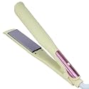 WINB 2 in 1 Straightener and Curler – 1 Inch Hair Straightener Iron &amp; Ceramic Flat Iron, Professional Styling Tools for Less Frizz, Shine &amp; Smooth (Yellow)