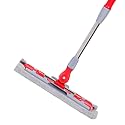 Flat Mop 360 Rotating Mop for Home Reusable Pads with Telescopic Handle Bathroom Floor Cleaner for Hardwood Laminate Commercial Spaces and Large Open Areas 14.96x5.91x37.4 Inches