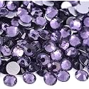 Flatback Rhinestones for Nail Art Craft, Glue Fix Tanzanite SS50 144pcs