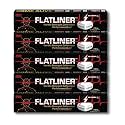 FLATLINER Caffeinated Gum – Zero Sugar Xylitol Gum, 130mg of Natural Caffeine Per Piece, Ice Cherry Energy Gum - 5 Pack - 25 Pieces