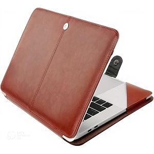 flausen laptop case cover pu leather for hp 15s 156inch15s-fq5202tu brown jb-134ebr