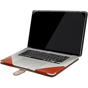 flausen original pu leather laptop cover for fujitsu uh-x 133 inch brown jb-20ebr