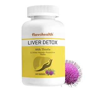 milk thistle capsule for liver detox excellent for fatty liver and hangover improves digestion amp gut health plant based liver detox supplement with 8 hepatoprotective herbs 60 capsules