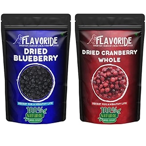 FLAVORIDE Combo of Dried Blueberries Cranberries