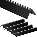 Flavorizer Bars 24.5 inch Replacement for Weber 7540 Genesis 300 310 320 330 Series Grill Parts with Side Control, 5 PCS Porcelain Enameled Steel Flavor Bars