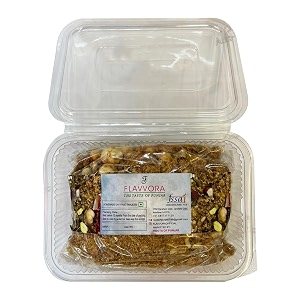 flavvora pure desi ghee punjabi dry fruit panjeeri  healthy amp nutritious homemade panjeeri made with white sugar immunity booster good as post pregnancy superfood - 500 gm