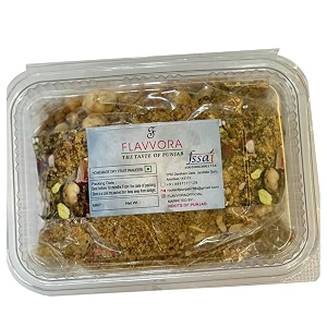 flavvora pure desi ghee punjabi dry fruit panjeeri  healthy amp nutritious homemade panjeeri made with jaggery gur immunity booster good as post pregnancy superfood - 1 kg