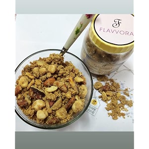 flavvora pure desi ghee punjabi dry fruit panjeeri  healthy amp nutritious homemade panjeeri made with white sugar 400 gm pack of 2 total 800 gm