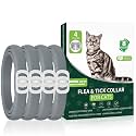 Flea Collar for Cats, Cat Flea and Tick Treatment, 4-Pack, 32 Months, Grey