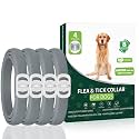 Flea and Tick Prevention for Dogs, 4-Pack Flea Collars, 32 Months, Grey