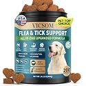 Flea and Tick Prevention for Dogs Chewable, 200 Soft Treats Beef Flavor