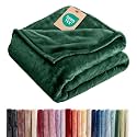 Fleece Blanket Full Size - Ultra-Soft Flannel Fleece Blanket - Forest Green