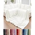 Fleece Blanket Giant Size 120" x 180" - Ultra-Soft Flannel Throw - Ivory