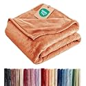 Fleece Blanket King Size - Ultra-Soft Flannel Fleece Blanket - Peach Fuzz