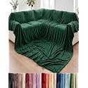 Fleece Blanket Oversized King - Ultra-Soft Flannel Blanket - Forest Green