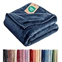 Fleece Blanket Queen Size - Ultra-Soft Warm Flannel Fleece Blanket - Navy