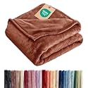 Fleece Blanket Queen - Ultra-Soft Flannel Fleece Blanket - Mocha Mousse