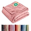 Fleece Blanket Queen- Ultra-Soft Flannel Fleece Blanket - Rose Pink