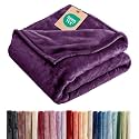 Fleece Blanket Twin- Ultra-Soft Flannel Fleece Blanket - Purple