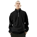 Fleece Half Zip High Neck Loose Fit