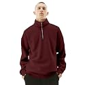 Fleece Half Zip High Neck Loose Fit