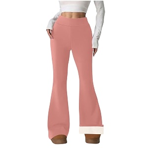 Fleece Lined Pants Women Winter Thermal Warm