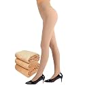 Fleece Lined Tights Women, Control Top Thermal Tights for Women, Fake Translucent Winter Warm Tights