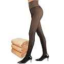 Fleece Lined Tights Women, Control Top Thermal Tights for Women, Fake Translucent Winter Warm Tights