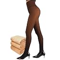 Fleece Lined Tights Women, Control Top Thermal Tights for Women, Fake Translucent Winter Warm Tights