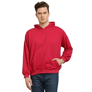 Fleece Oversized Fit Pocket Hoodie for Men