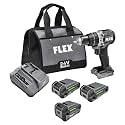 FLEX FX1251-2A 24V Brushless 1/2 in Hammer Drill Kit with FX0121-1 Battery