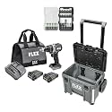 FLEX FX1251-2A Hammer Drill Kit with STACK PACK Tool Box and Bit Set