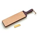 Flexcut Wood Carving Tools | Dual-Sided Paddle Strop | Smooth and Rough Leather Sides | 1oz Bar of Flexcut Gold Polishing Compound Included | PW16 | Made in the U.S.A.