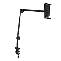 Flexible Arm Phone Mount, Adjustable Holder Stand for 12.5 to 18cm Phones and Tablets, Multi Angle Iron Clamp for Bed, Desk, and Live Streaming
