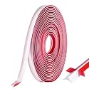 Flexible Quarter Round Molding Trim - 393" Self-Adhesive Silicone Shoe Molding for Floor Gaps, Bathroom Tub &amp; Kitchen Countertop - Peel and Stick Wall Corner Edge Banding, White