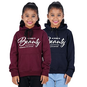 FLEXIMAA Boys Girls Hooded Neck Printed