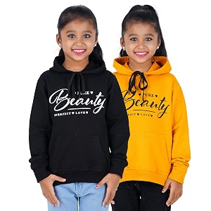 FLEXIMAA Boys Girls Hooded Neck Printed
