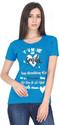 Fleximaa Casual Regular Sleeve Printed Women Blue